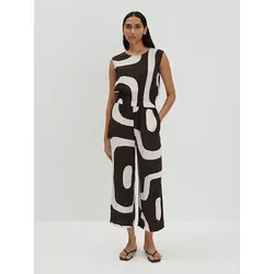 someday Jumpsuit CETURAL mit abstraktem Print - Jumpsuit aus 100% Viskose in lockerer Passform, ideal für lässige Anlässe. Der cropped Schnitt und der All-Over-Print sorgen für einen modischen Look.
