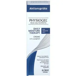 Physiogel Daily Moisture Therapy Creme 200 ml für sehr trockene Haut - Trockene & sensible Haut - nährende Feuchtigkeitscreme mit 14 % Lipidgehalt für sofortige und langanhaltende Hydratation, regeneriert und repariert die Haut, ideal für tägliche Anwendung.