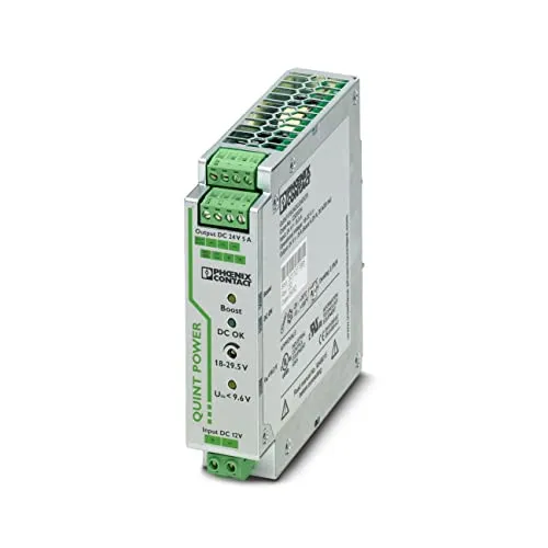 Phoenix Contact QUINT-PS/12DC/24DC/5 DC/DC-Wandler 120W 12 V dc IN, 24V dc OUT / 5A DIN-Schienen-Montage 1.5kV dc