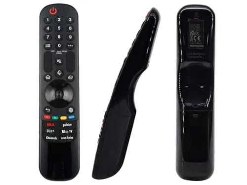azurano Universal Fernbedienung für alle LG Magic Remote 2024-2015 OLED NanoCell QNED 8K 4K UHD HD TV - OHNE Maus & Sprache - MR24GA MR23GA MR22GA & GN MR21GA MR20GA MR19BA MR18BA MR650A MR650 MR600