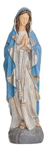 Aubaho Dekoobjekt Skulptur Madonna 49cm in blau von Aubaho