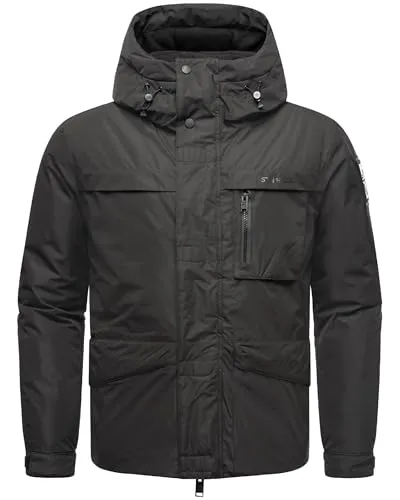 STONE HARBOUR Herren Winterjacke Yorchii XX Black Gr. S mit Fleece-Innenfutter - Moderne Winterjacke für kalte Tage. Der robuste Stoff und das wärmende Fleece-Innenfutter bieten optimalen Schutz und Komfort. Ideal für Freizeit und Outdoor-Aktivitäten.