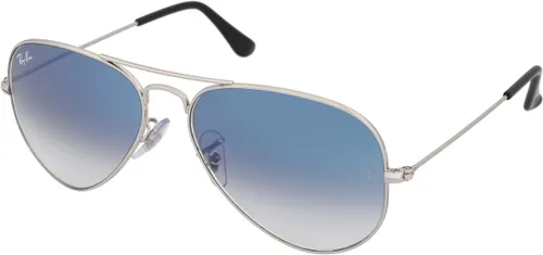 Ray-Ban Damen Aviator Sonnenbrille, Silber (003/3f), 55 mm EU