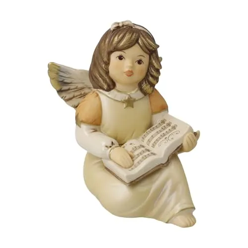 Goebel Engelfigur Liederstunde Champagner - Himmelsboten Weihnachten - Weihnachtlicher Zierschmuck, detailreiche Engelfigur als ideales Geschenk, inklusive Geschenkverpackung und Erstausgabe 2024.