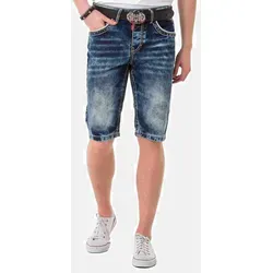 Cipo & Baxx Herren Caprijeans Gr. 36 - N-Gr, BLUE N-Gr - Vielfältige Jeans für Herren mit klassischer Beinform, ideal für coole Freizeit-Outfits. Hergestellt aus belastbarem und resistentem Jeansstoff für langanhaltenden Tragekomfort.