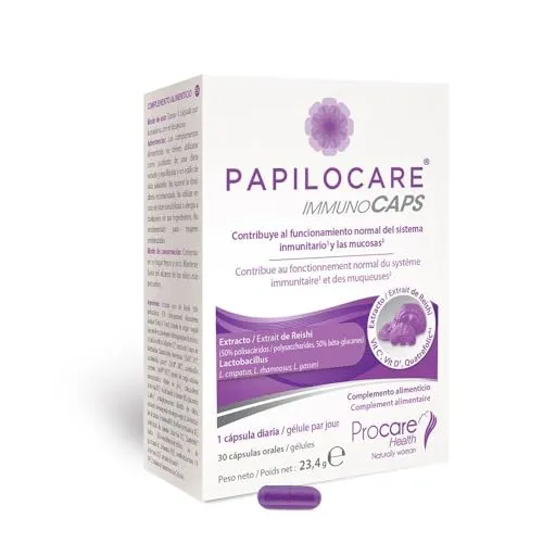 Papilocare Immuno Caps 30 Kapseln - Nahrungsergänzungsmittel zur Unterstützung des Immunsystems, ideal für ganzheitliche Gesundheit und Wohlbefinden.