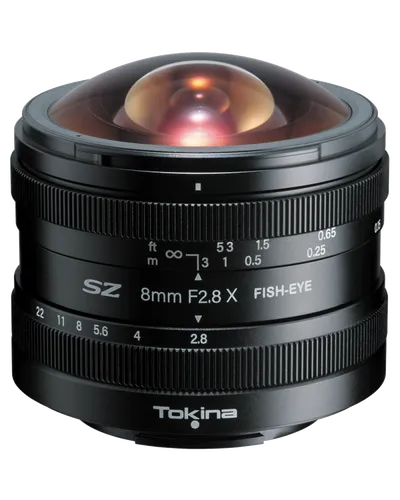 TOKINA SZ 8mm F2.8 Fisheye MF - Fujifilm X - Objektive mit leichtem und kompaktem Design, f/2.8 Blende für brillante Aufnahmen und clickloser Blendenring für flüssige Videoaufnahmen.