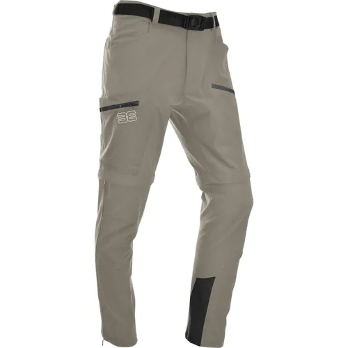 MAUL Sport Eiger Ultra T-Zipp-Off Hose - Elasthan, dunkelbeige (3535) Größe 54 - Wanderhose für Herren mit hervorragender Passform, wasserabweisend und schnelltrocknend. Ideal für jedes Wetter und Abenteuer, mit vier Reißverschlusstaschen und MDS-Funktion für optimales Körperklima.