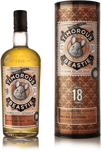 Douglas Laing Timorous Beastie 18 Years Old Limited Edition - Whisky mit 46,8% Vol. aus 18 Jahre gereiften Single Malts der Highlands, ideal für Genießer und Sammler seltener Abfüllungen.