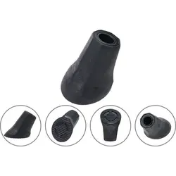 Fahrrad Ständer Fuß Ersatz Einbein Mittelbau Kappe Fuss Plastik Abdeckung - Schwarz