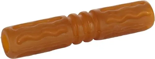 Flamingo Hundespielzeug – Stab braun – Naturkautschuk – 18 × 3,5 × 3,5 cm