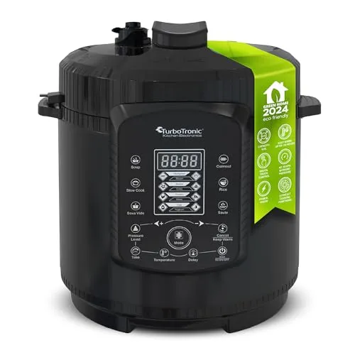 TurboTronic Druckkochtopf 6L in schwarz von TurboTronic By Z-LINE