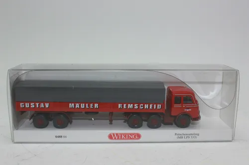Wiking 048804 PRITSCHENSATTELZUG MB Spedition Gustav Mäuler 1:87 H0 NEU in OVP