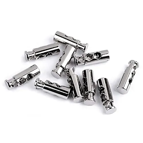 maDDma 4 Stück Kordel-Stopper aus Metall Kordelklemmen für Bekleidung Taschen Variantenwahl