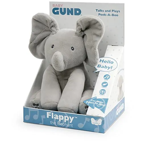 GUND- GND GBG Anmt Flappy TheElephant Git, mehrfarbig, 6054485, Italienische Version