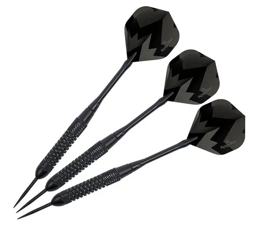 Produktbild Kings Dart Dartpfeil Steeldarts Black Star, Mit gehärteter Stahlspitze