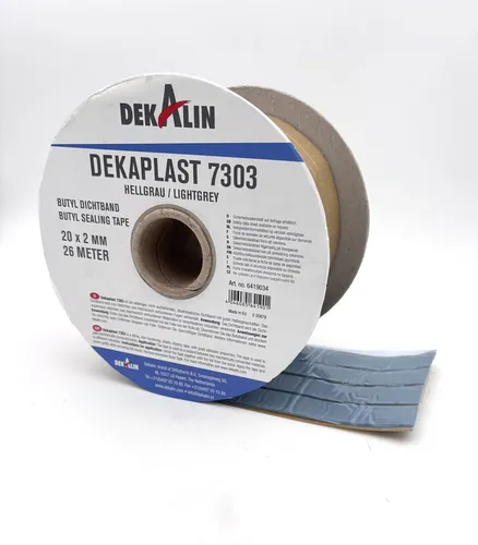 Dekalin Dekaplast Butyl Dichtband 20x2mm hellgrau 26 Meter