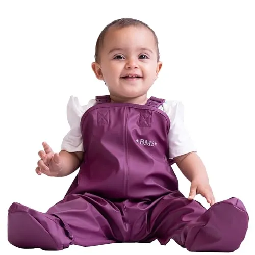 BMS Kinder / Kleinkinder Regenhose Babybuddy Softskin Purple - Hosen für Mädchen, aus weichem Softskin-Material, wasserabweisend und ideal für regnerische Tage.