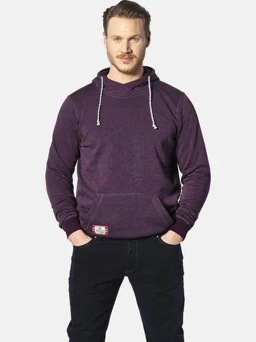 Jan Vanderstorm Kapuzensweatshirt BLANKARD - Streetstyle für große Größen - Hoodies mit asymmetrischem Kragen, legerem Schnitt und auffälligen Kontrastkordeln für maximalen Tragekomfort. Ideal für einen coolen Look im Alltag.