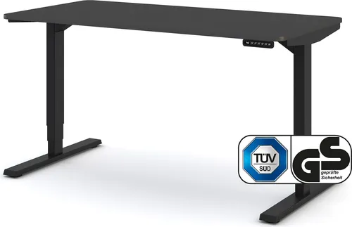 ASSMANN Büromöbel Y-LINE Curved Schreibtisch in grau von Assmann