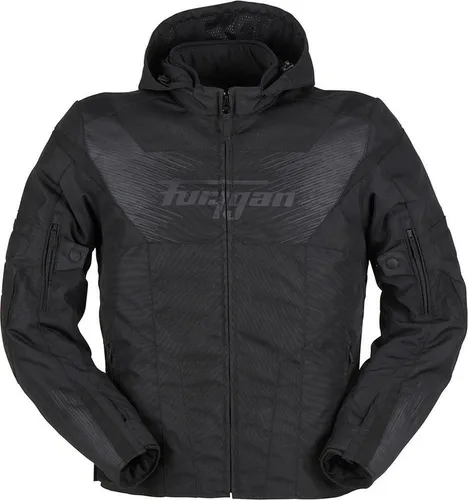 Furygan Shard Textiljacke - Wasserdicht & Sportlich - Schwarz - S - Motorradjacke mit herausnehmbaren Thermofutter und D3O® Protektoren für optimalen Schutz. Das AFS-Belüftungssystem sorgt für Komfort bei jeder Fahrt.