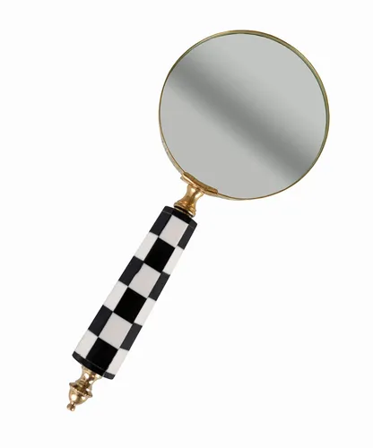 Leselupe Schachbrettmuster Lupe Antik Lesehilfe Handlupe Vergrösserungsglas