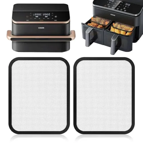 Edelstahl Spritzschutz für Cosori Heißluftfritteuse - Zubehör für Friteusen – Feinmaschiger Fettspritzschutz mit effektiver Fett- und Spritzschutzfunktion, verlängert die Lebensdauer der Heizeinheit und sorgt für einfache Reinigung.