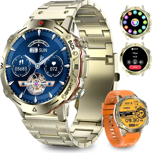 Homailida Herren Smartwatch Fitness Uhr mit Anruf Funktion