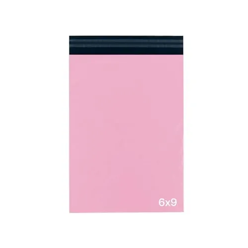 delka Versandtaschen, strapazierfähige rosafarbene Poly-Versandtaschen, reißfeste Versandumschläge für Kleidung, Dokumente, stark selbstklebend, wasserdicht und leicht (6 x 9, 50 Stück)