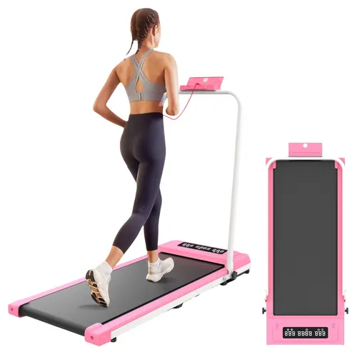 Elektrisches Heimtrainer-Laufband mit Fernbedienung, klappbar, 1–12 km/h