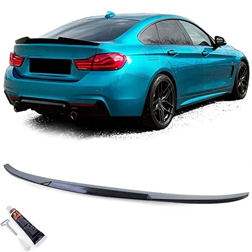 Sport Heckspoiler Lippe Schwarz Glanz für 4er BMW F36 Gran Coupe - Heckspoiler für BMW F36 (13-21), verleiht sportliches Design und verbessert die Aerodynamik für ein optimales Fahrerlebnis.