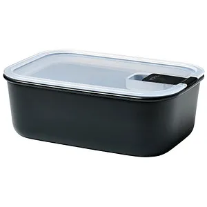 MEPAL Frischhaltedose EasyClip 7,0 cm hoch schwarz 1,0 l, 1 St.