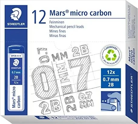 STAEDTLER Feinmine Mars micro 0,7mm 2B 12St 12 Stück
