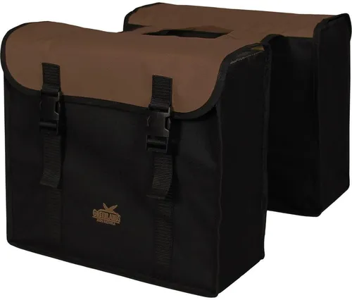 Doppel Fahrradtasche braun