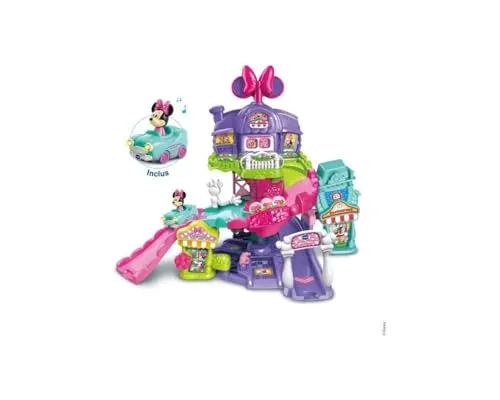 VTech – Tut Tut Flitzer – Die Zauberwelt von Minnie – Spielzeug Minnie – Auto Minnie, Mehrfarbig – Französische Version