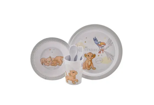 William Widdop Kindergeschirr-Set Disney Simba 5-teilig in weiß von William Widdop