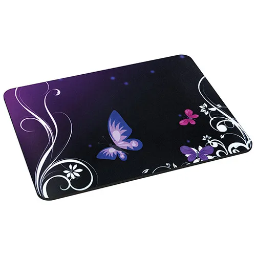 Mauspad Gaming Mousepad rutschfest mit Design, Purple Butterfly Schmetterling