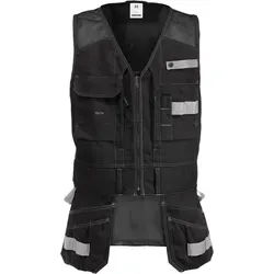 Fristads Handwerkerweste 5905 CYD - Funktionale Arbeitsweste - Arbeits- & Schutzkleidung mit Belüftungsnetz am Rücken, vielen Taschen und verstellbarer Bundweite für optimalen Tragekomfort über Jacken.