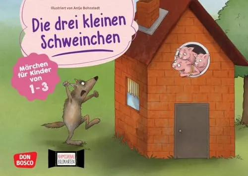 Die drei kleinen Schweinchen. Kamishibai Bildkartenset: Märchen für Kinder von 1