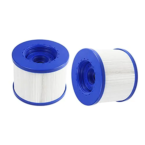 YanBan Schwimmbadfilter, 2 Stück, Ersatzschlauch, Wasserschlauch, Gesundheit, Wellen, Spa104 mm, PET + Vliesstoff, kompatibel mit Clever Spa