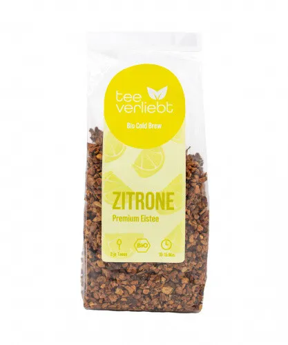 teeverliebt – Zitrone Bio Cold Brew | 100g | Premium Bio Eistee