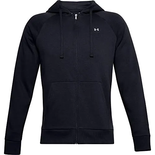Under Armour Herren Rival Fleece Hoodie - Herren-Sweatjacke aus weichem Fleece, sorgt für hohen Tragekomfort und hält angenehm warm. Ideal für Sport und Freizeit mit verstellbarer Kapuze und Kängurutasche.