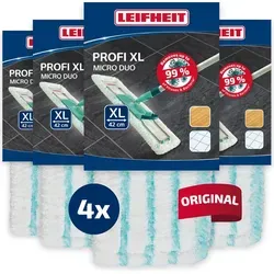 Leifheit Wischbezug Ersatz Bezug Profi XL micro duo 4er Set von Leifheit