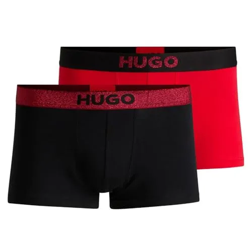 HUGO Trunk Twin Lurex G - Retroshorts für Herren, aus 95% Baumwolle und 5% Elastan für optimalen Tragekomfort und eine perfekte Passform.