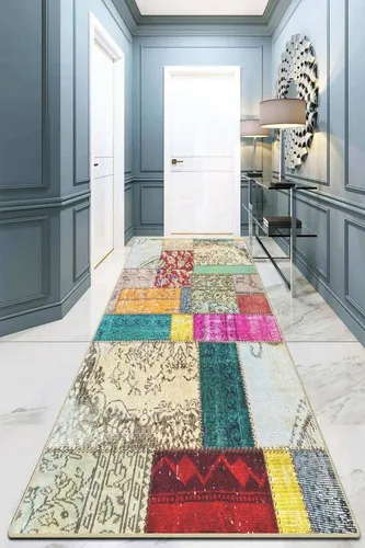 ABERTO DESIGN Kurzflor-Läufer 80x200 cm in Bunt - Heimtextilien - Strapazierfähiger Kurzflor-Läufer aus 100% Polyester, lichtbeständig und unempfindlich gegen Feuchtigkeit für langanhaltende Farbqualität.