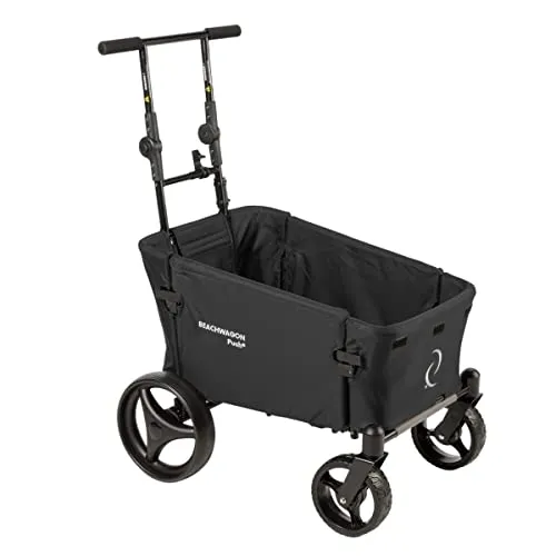 Beach Wagon Bollerwagen Faltbar Dunkelschwarz in schwarz von Beach Wagon
