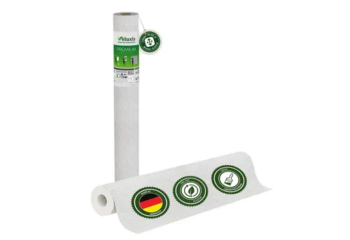 Veluxis® Premium Vliestapete 25 m x 1,06 m – Rissüberbrückend & blickdicht - Verleihen Sie Ihren Wänden ein edles Finish mit der Veluxis Premium Vliestapete. Ideal für Renovierungen, kaschiert sie kleine Unebenheiten und ist schnell und einfach anzubringen – perfekt für DIY-Projekte!