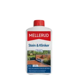 MELLERUD Stein & Klinker Öl Pflege | 1 l Wasserabweisend - Reinigungsmittel für Stein und Klinker mit wasserabweisender Wirkung, schützt vor Schmutz und Fleckenbildung und erhält die ursprüngliche Optik der Materialien.