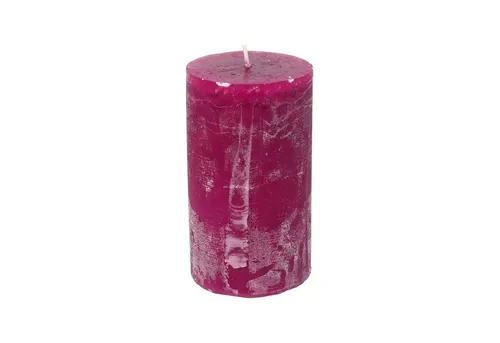 B&S Stumpenkerze Stumpenkerze durchgefärbt beere 12 x Ø 7 cm