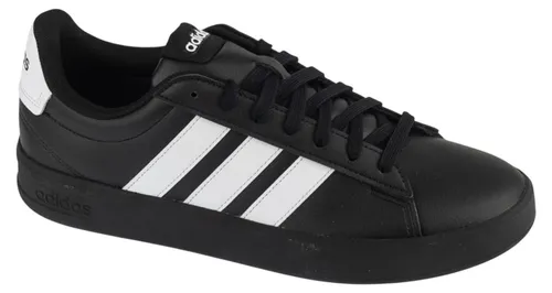 adidas Grand Court 3.0 IH1476, Herren Sneaker in Schwarz - Stylische Herren Sneaker von adidas performance aus robustem Kunstleder. Ideal für den Alltag und sportliche Aktivitäten, mit praktischem Schnürverschluss für optimalen Halt.